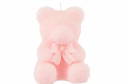 Kaars Teddy Beer Roze Medium-15u