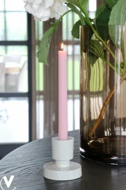 Kaarshouder beige ivory Piura XS Ø9 x H10 cm – vase the world