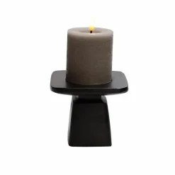 Kaarshouder Calama S zwart L12 x B12 x H10 cm – Vase the world