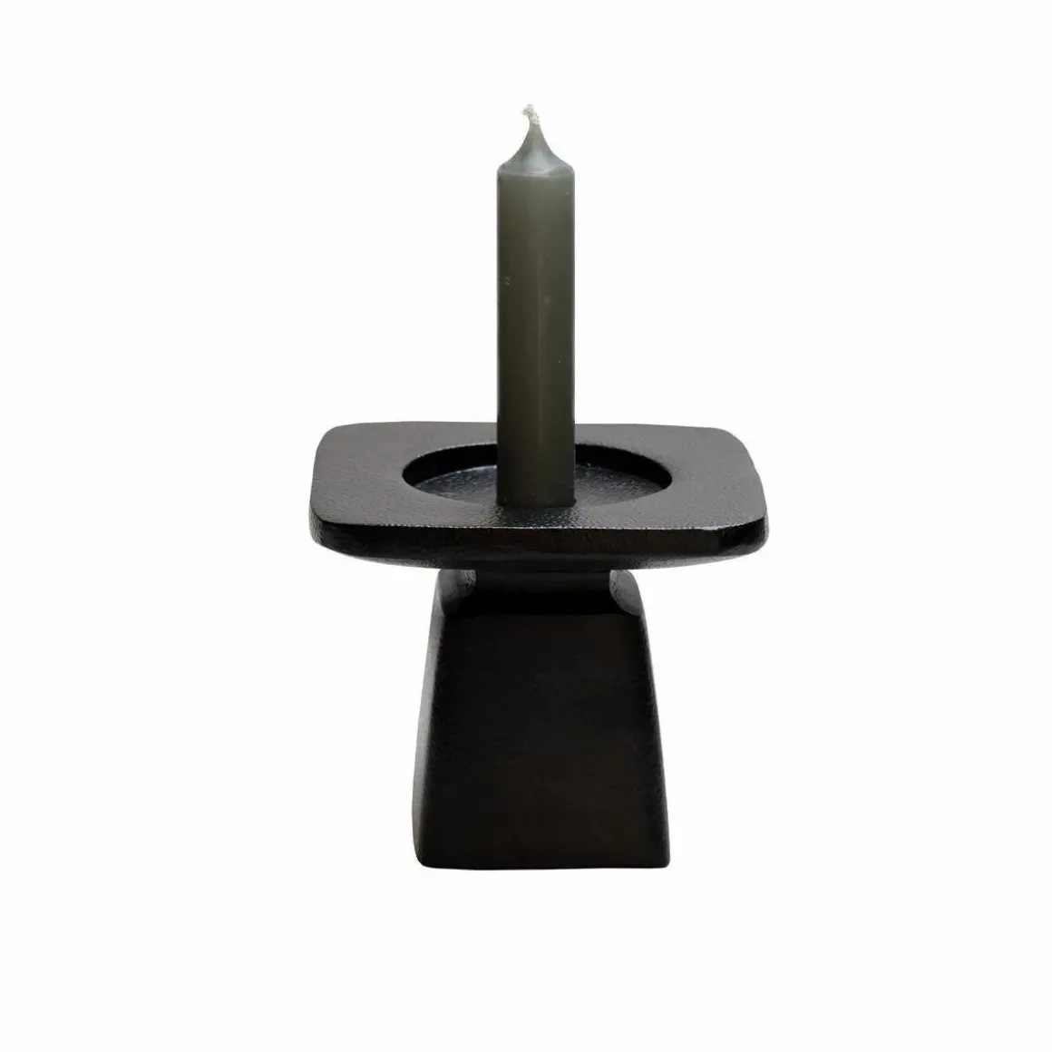 Kaarshouder Calama S zwart L12 x B12 x H10 cm – Vase the world