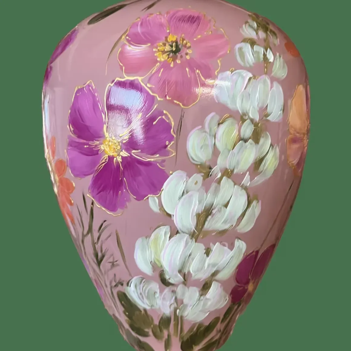 Kander luxe vaas flowermix mauve