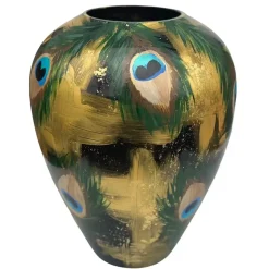 Kander vaas peacock feather