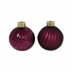 kerst decoratie kerstbal paars -Ø10CM