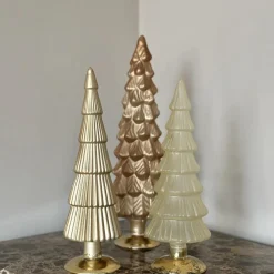 Kerstboom decoratie set van glas Hotel Chique – 30/35 cm
