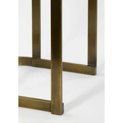 Kevin Bijzettafel – Set van 2 – L54 x B34 x H56 cm – Metaal – Goud