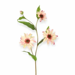 Kunstbloem Beige fuchsia roze 79cm