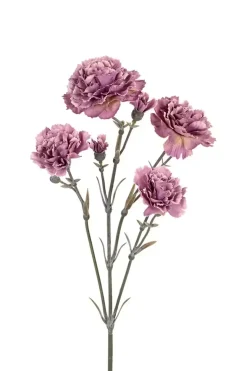 Kunstbloem Dianthus taupe paars 60 cm