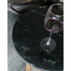 Laptoptafel Mitch Marmer Rond – Zwart/Goud