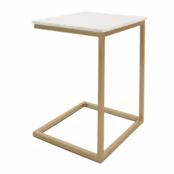 Laptoptafel Mitch Marmer – Wit/Goud