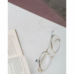 Laptoptafel Mitch Marmer – Wit/Goud