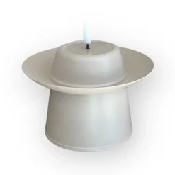 Led kaars voor buiten beige – 14x14x9cm – Mansion Atmosphere