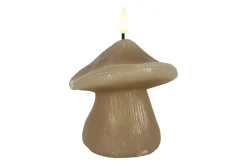 Led paddenstoel kaars Countryfield S beige