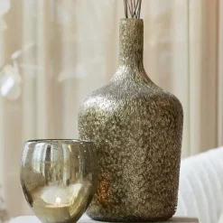 Light & Living Vaas Ø16×29 cm MOLUSI glas donker goud brons