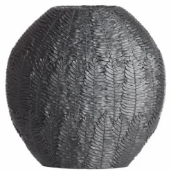 Light & Living Vaas ovaal 29,5x10x30cm NIVICA mat zwart