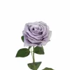 Lila / paars / lavendel zijden bloem rozen 55 cm