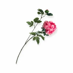 Losse kunstbloem pioenroos donker roze 68 cm