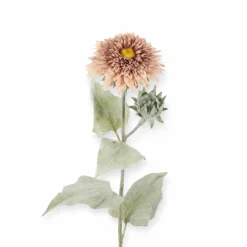 Losse zijden bloem mauve oud roze