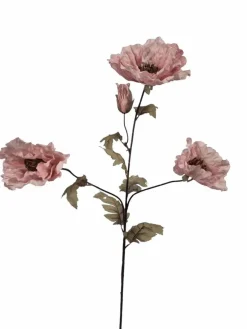 Losse zijden bloem poppy roze 107 cm