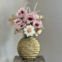 Losse zijden bloem poppy roze 107 cm