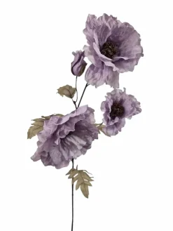 Losse zijden bloem poppy lila 107 cm