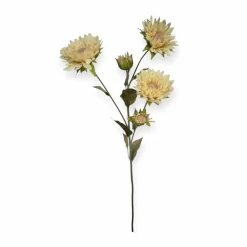 Losse zijden zonnebloem beige 70 cm