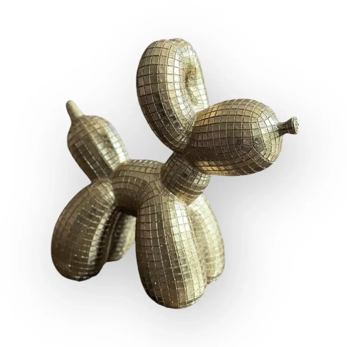 Luxe ballon hond beeld goud