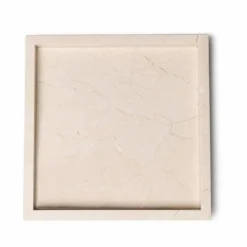 Marmer dienblad tray 30x30cm beige