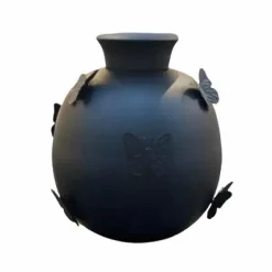 Mat Zwart vlinder vaas