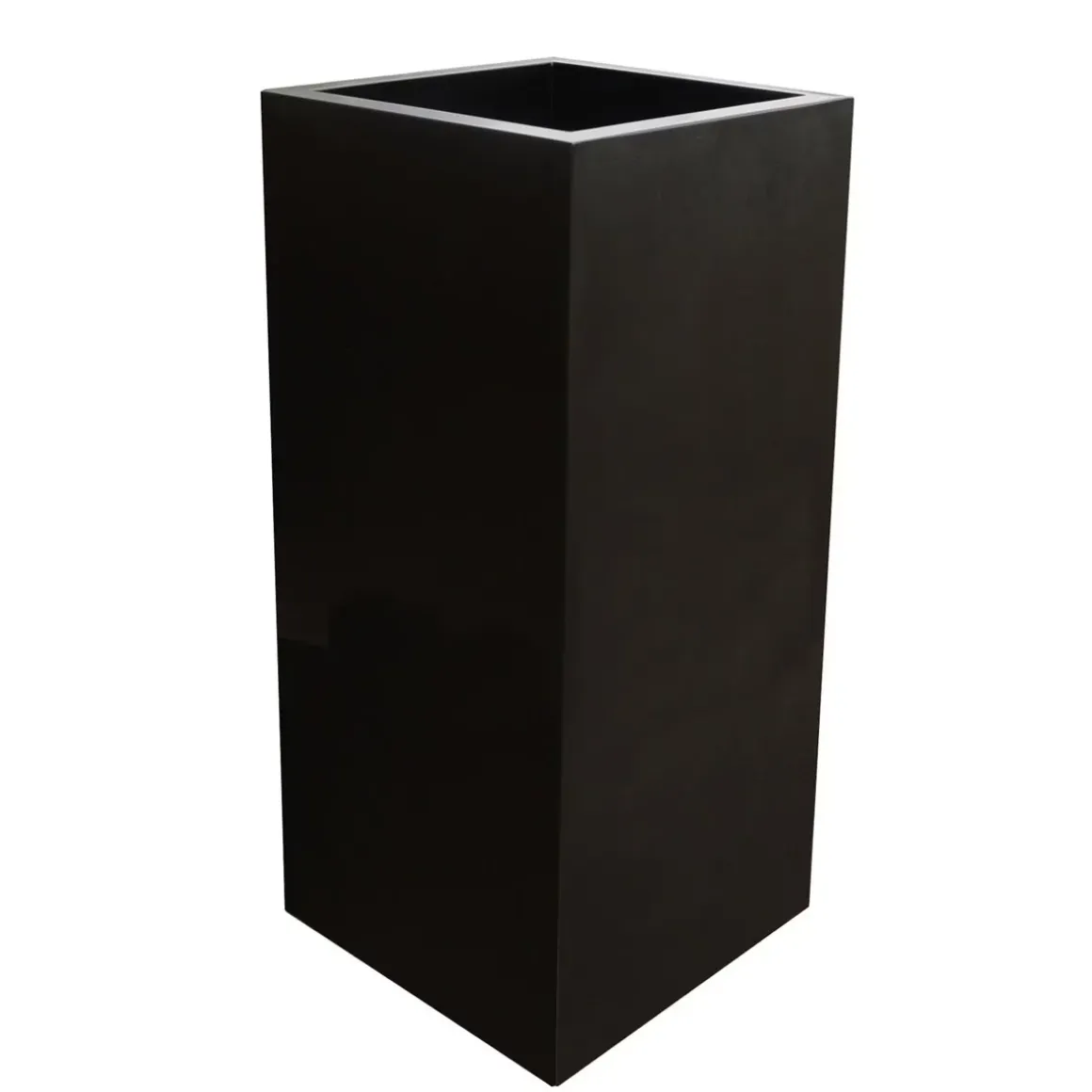 Mont Blanc matte black zwart luxe vaas of zuil L35 x B35 x H80cm