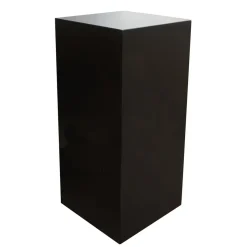 Mont Blanc matte black zwart luxe vaas of zuil L35 x B35 x H80cm