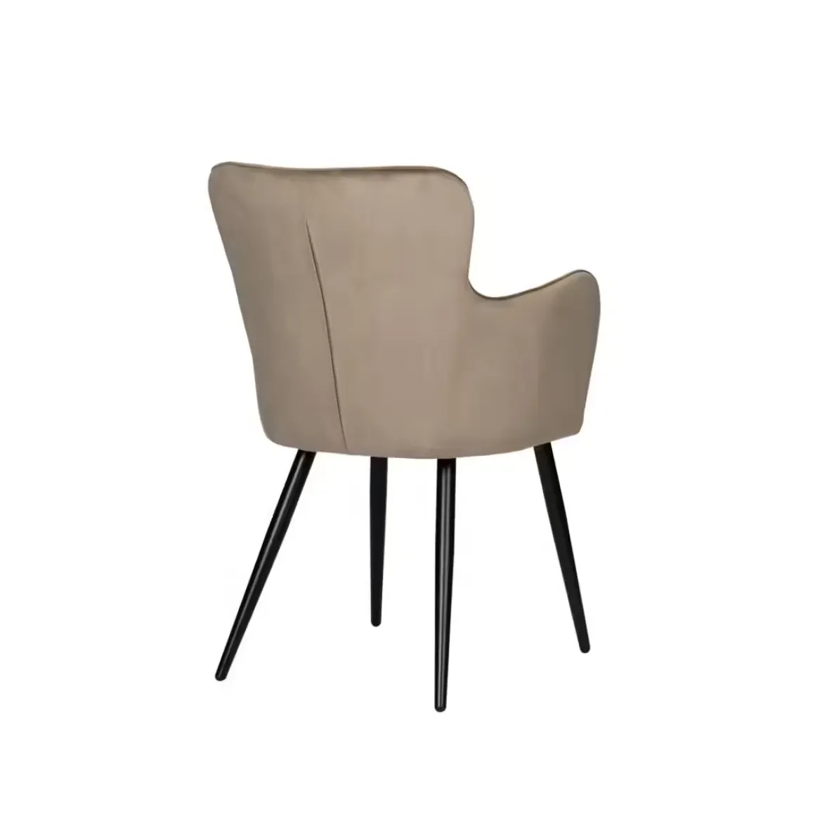 Oorfauteuil luxe eetkamerstoelen zandwit (Set van 2)