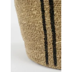 Opbergmand – Set van 3 – H38 x Ø30 cm – Zeegras – Lichtbruin