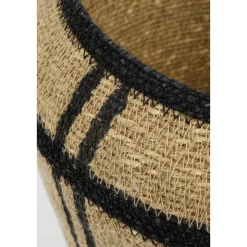 Opbergmand – Set van 3 – H38 x Ø30 cm – Zeegras – Lichtbruin