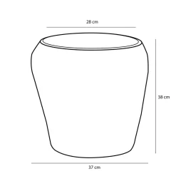 Opbergmand – Set van 3 – H38 x Ø30 cm – Zeegras – Lichtbruin