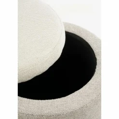 Opbergpoef – H45 x Ø40 cm – Grijs