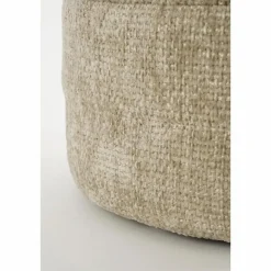 Opbergpoef – H41 x Ø42 cm – Lichtgrijs