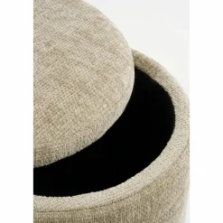 Opbergpoef – H41 x Ø42 cm – Lichtgrijs