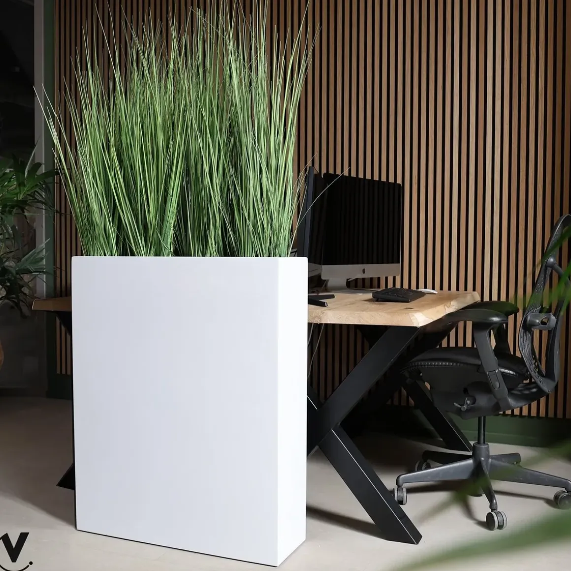 Plantenbak – North Dakota shiny white