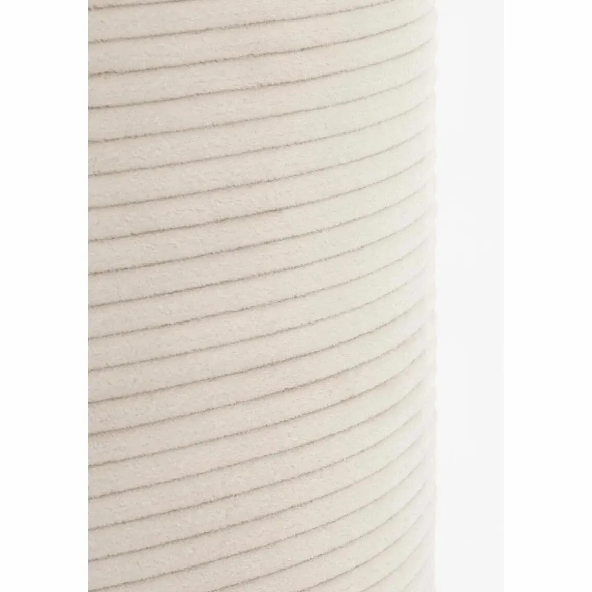 Poef met Opbergruimte – H41 x Ø42 cm – Off-white