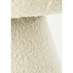 Poef off white beige 46 x 49 cm