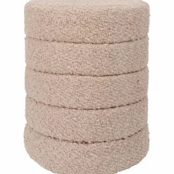 Poef Rosa Beige 53 x ø43 cm
