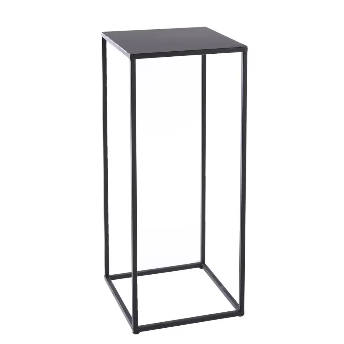 Quinty Bijzettafel – Set van 3 – L30 x B30 x H70 cm – Metaal – Zwart