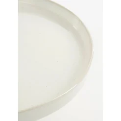 Racco Taartplateau – H11 x Ø28 cm – Steengoed – Off White
