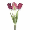 Real touch bundel mix roze paars tulp – 70 cm
