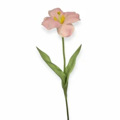 Real touch roze open tulp – 48 cm