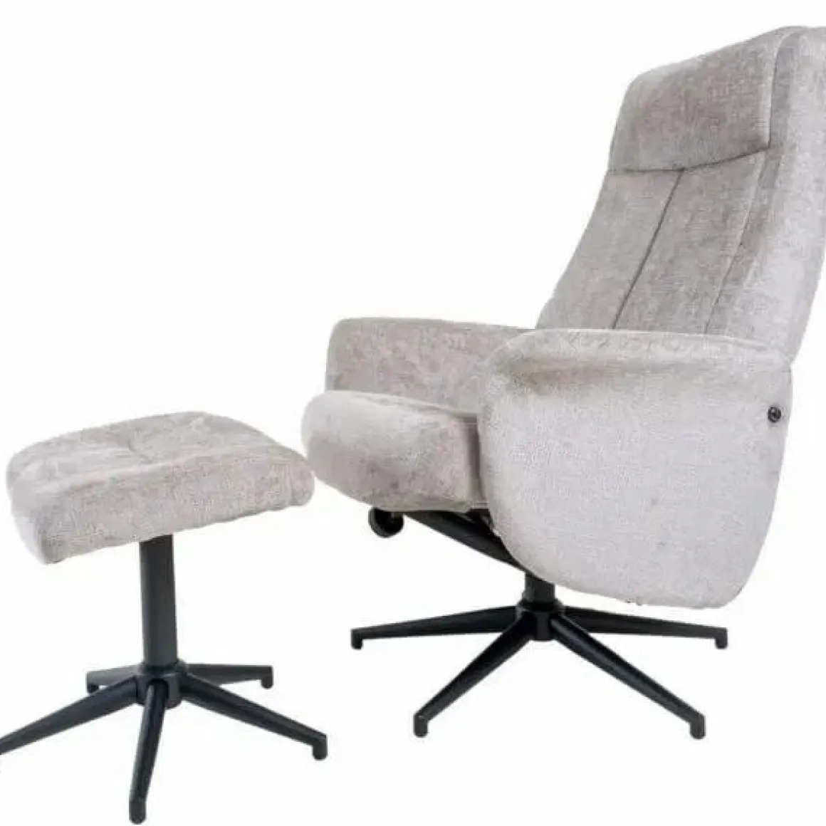 Relaxfauteuil Bindy + Hocker – Perfect Harmony – Taupe 04