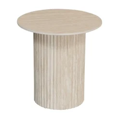 Salontafel Travertin Keramiek – Japandi Interieur Ø50 cm Pole to Pole