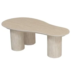 Salontafel Travertin Keramiek Japandi Interieur – Organisch 60,5×118 cm