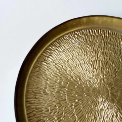 Salt & Pepper home decoratie schaal dienblad rond goud 35 x 4 cm
