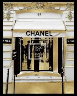 Schilderij poster met zwarte lijst luxe winkel cc 40x50cm